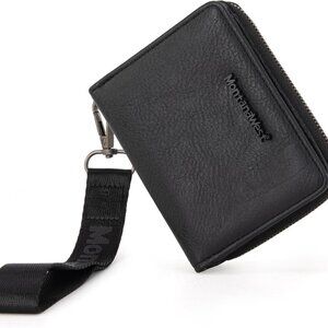 Small RFID Wallet Women with Wristlet Minimalist Lightweight Easy to Carry